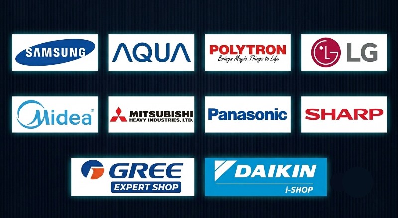 Merk AC Populer yang Kami Layani